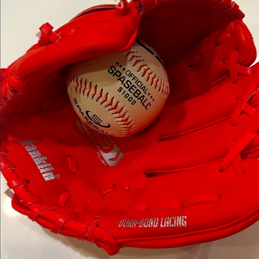 Baseball Mitt with Ball